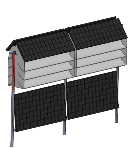 Zaun-Set 10m mit Doppelglas-Solarmodul 390Wp